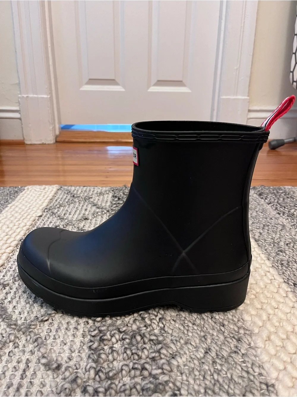 Hunter Play Black Short Rain Boots